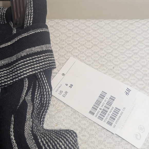 Black and White Striped Women Shorts - Picture 5 of 7